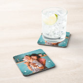 Meisjes Wit Liefde Script Met Hart Valentijn Bier Onderzetter (Rechterzijde)