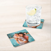 Meisjes Wit Liefde Script Met Hart Valentijn Kartonnen Onderzetters (Insitu)