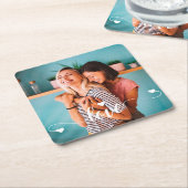 Meisjes Wit Liefde Script Met Hart Valentijn Kartonnen Onderzetters (Schuin)