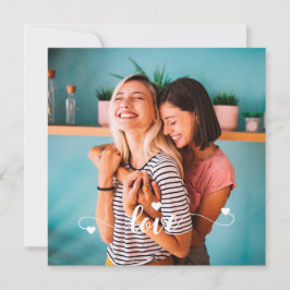 Meisjes Wit Liefdesschrift Met Hart Valentijn Feestdagenkaart