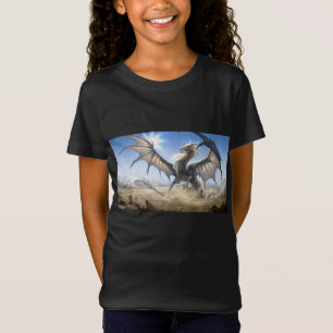 meisjes witte draken t-shirt