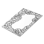 Meisjes witte rozen notitieblok (Schuin)