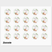 Meisjes Woodland Animals Baby shower Sticker (Vel)