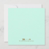 Meisjes Woodland Baby shower Kaart (Achterkant)