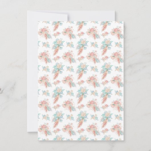 Meisjes Woodland Baby Vrienden Baby shower Kaart (Achterkant)