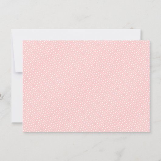 Meisjes Woodland Deer Baby Shower Uitnodigingen (Achterkant)