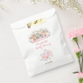 Meisjes Woodland Dieren Roze Bloemen Verjaardagsfe Bedankzakje (Gezegeld)