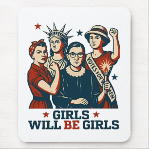 Meisjes worden meisjes feminisme vrouwen empowerme muismat