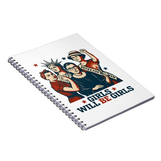 Meisjes worden meisjes feminisme vrouwen empowerme notitieboek (Rechterzijde)