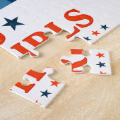 Meisjes worden patriottisch feministisch 4 juli legpuzzel (Zijkant)