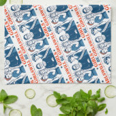 Meisjes worden patriottisch feministisch 4 juli theedoek (Gevouwen)