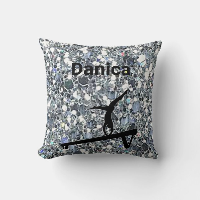 Meisjes Xcel Platinum Gepersonaliseerde Gymnastiek Kussen (Voorkant)