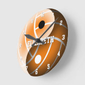 meisjes yin yang volleybal ronde klok (Hoek)