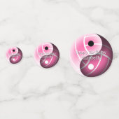 meisjes yin yang volleyball roze Elke kleurenverja Confetti (Voorkanten)
