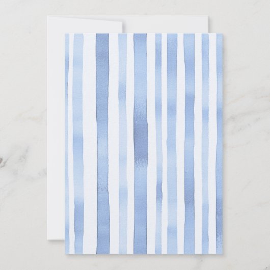 Meisjes zadelen Preppy Pony Horse Stripe Verjaarda Kaart (Achterkant)