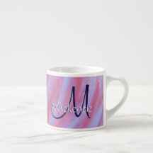 Meisjes Zebra Abstract | Paars monogram crèmeroze