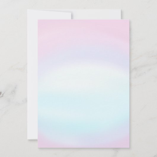 Meisjes Zeemeermin Bash Onder het Zee 1e Verjaarda Kaart (Achterkant)