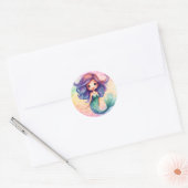 Meisjes zeemeermin stickers (Envelop)