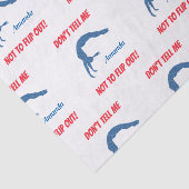 Meisjes zeggen niet dat ik niet moet wegdraaien. G Tissuepapier (Detail)