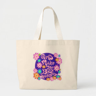 Meisjes zijn de beste Skaters. Grote Tote Bag