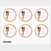 Meisjes zijn de bommel! Bath Gift Etc roze Gold Ronde Sticker (Vel)