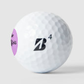 Meisjes zijn fantastische golfers te Paars Golfballen (Logo)