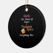 Meisjes zijn gemaakt van suiker pompoen specerij a keramisch ornament (Links)