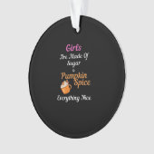 Meisjes zijn gemaakt van suiker pompoen specerij a ornament (voorkant)