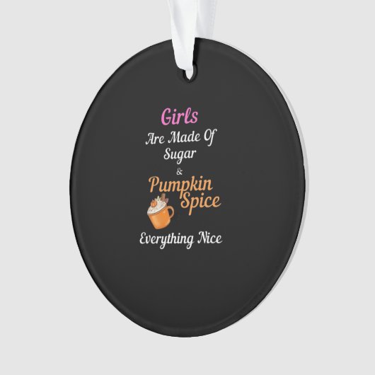Meisjes zijn gemaakt van suiker pompoen specerij a ornament (voorkant)