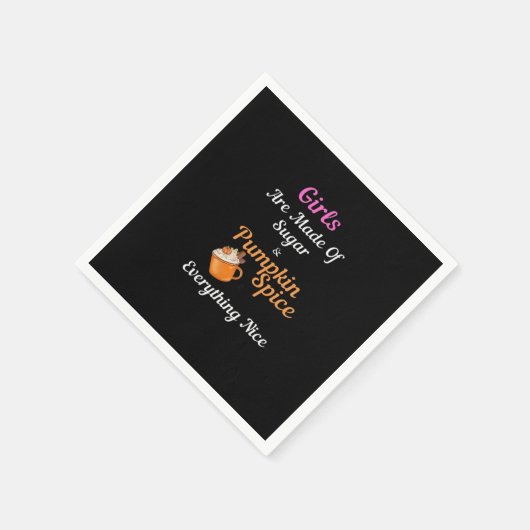 Meisjes zijn gemaakt van suiker pompoen specerij a servet (Hoek)