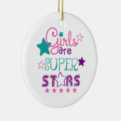 Meisjes zijn supersterren keramisch ornament (Rechts)