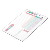 Meisjes zijn verantwoordelijk om lijst te doen notitieblok (Schuin)