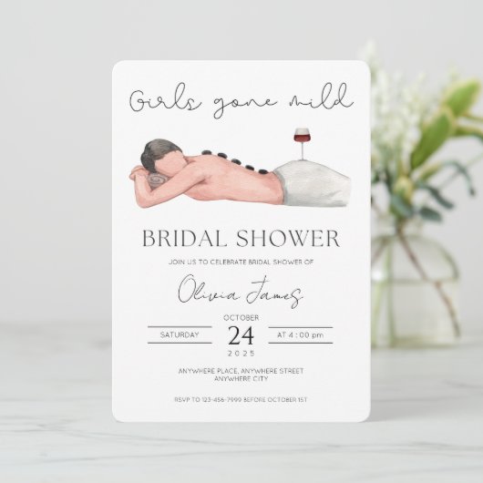 Meisjes zijn zacht vrijgezellenfeest geworden kaart (Staand voorkant)