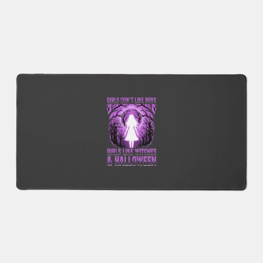 Meisjes zoals Heksen Halloween-ontwerp Bureaumat (Voorkant)