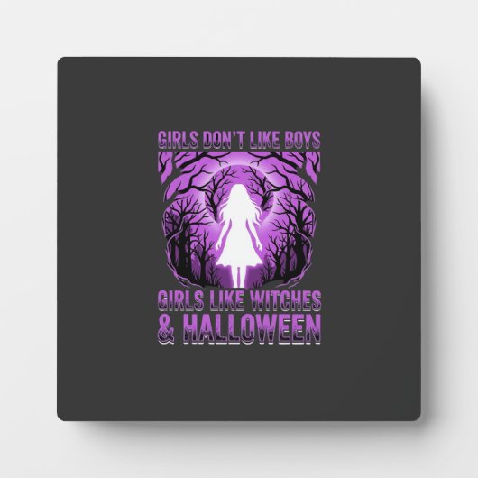 Meisjes zoals Heksen Halloween-ontwerp Fotoplaat (Voorkant)