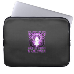 Meisjes zoals Heksen Halloween-ontwerp Laptop Sleeve