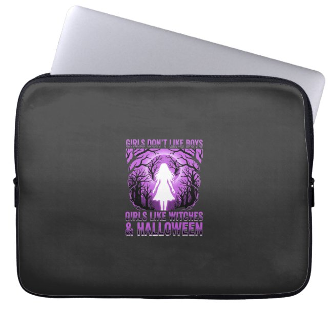 Meisjes zoals Heksen Halloween-ontwerp Laptop Sleeve (Voorkant)