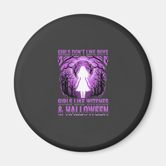 Meisjes zoals Heksen Halloween-ontwerp Magneet (Voorkant)