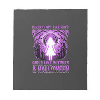 Meisjes zoals Heksen Halloween-ontwerp Notitieblok