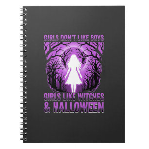 Meisjes zoals Heksen Halloween-ontwerp Notitieboek
