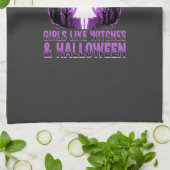 Meisjes zoals Heksen Halloween-ontwerp Theedoek (Gevouwen)