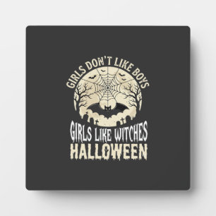 Meisjes zoals Heksen Halloween Vleermuis Ontwerp_1 Fotoplaat