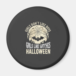 Meisjes zoals Heksen Halloween Vleermuis Ontwerp_1 Magneet