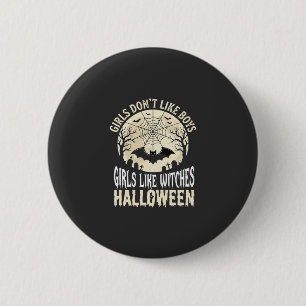 Meisjes zoals Heksen Halloween Vleermuis Ontwerp_1 Ronde Button 5,7 Cm