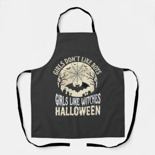 Meisjes zoals Heksen Halloween Vleermuis Ontwerp_1 Schort