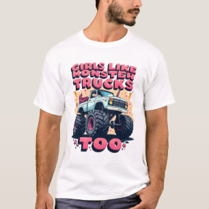 Meisjes zoals monstertrucks ook vintage eenhoorn m t-shirt
