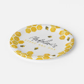 Meisjes Zomer Eerste Bijendag Kinder 1e Verjaardag Papieren Bordje (Gekanteld)