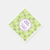 Meisjes zomer verjaardagsfeestje servetten roze bl (Hoek)