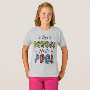 Meisjes Zomer Vrijheid T-shirt - Kleurrijk "Bye Sc
