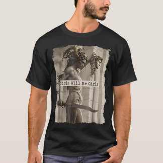 Meisjes zullen heksen zijn met een griezelig monst t-shirt